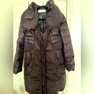 Long warm puffer jacket